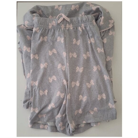 Kate spade 2 Piece Pajama Set - Gray , pink Bows  size M - Picture 2 of 3